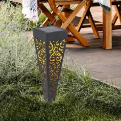 LED grondspies lamp 33578-3, zwart, kunststof, 3 stuks