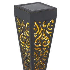 LED grondspies lamp 33578-3, zwart, kunststof, 3 stuks