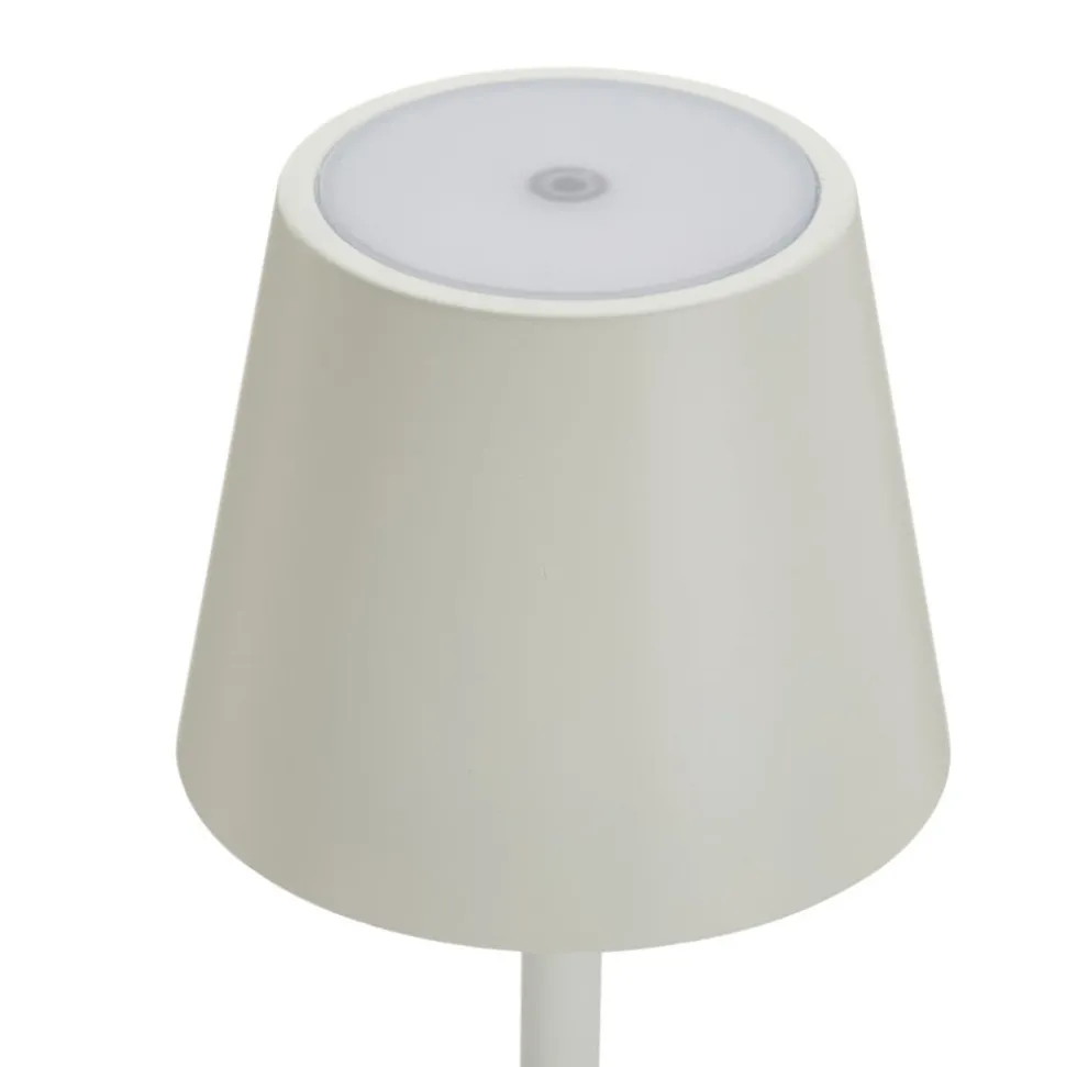 LED grondspies lamp Poldina met accu, wit