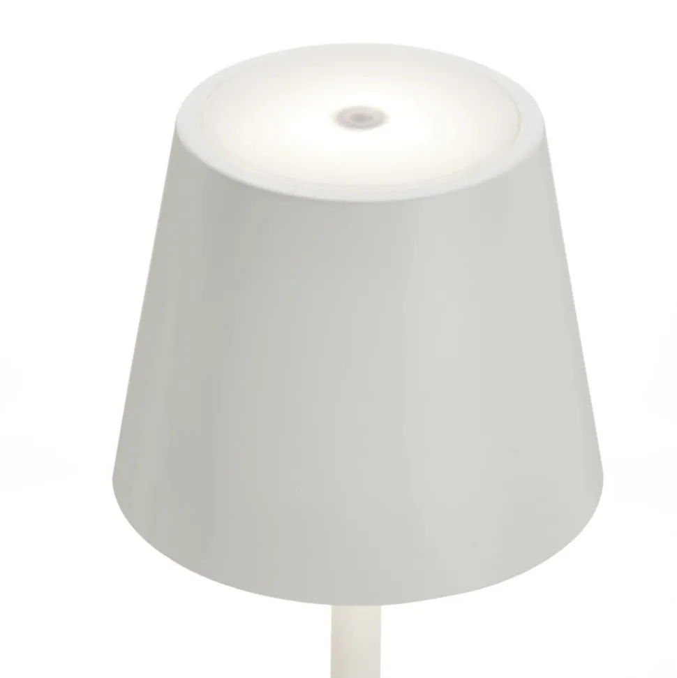 LED grondspies lamp Poldina met accu, wit