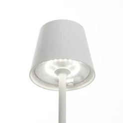 LED grondspies lamp Poldina met accu, wit