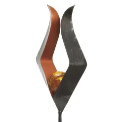 LED grondspies lamp zonne-energie 48702 glazen bol