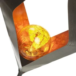 LED grondspies lamp zonne-energie 48702 glazen bol