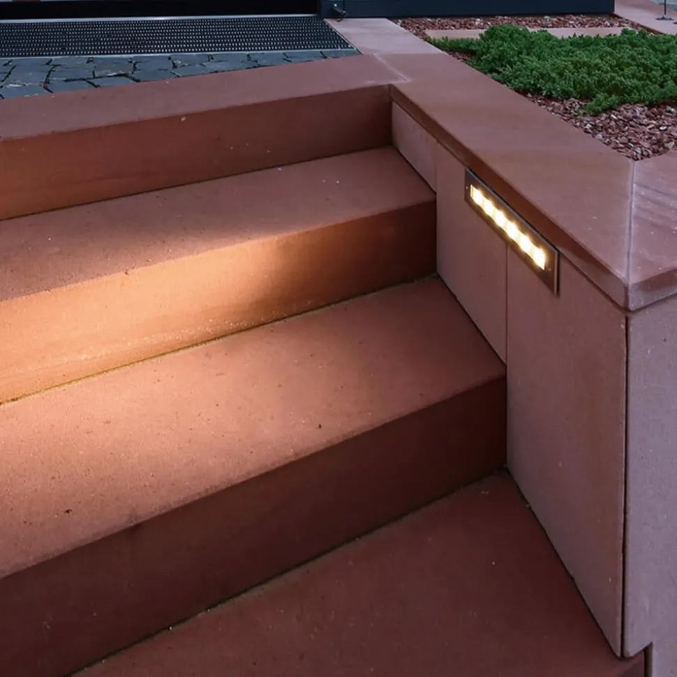 LED grondspot inbouwlamp Jeremia, 32,8cm, warmwit