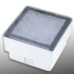 LED grondspot inbouwlamp straatsteen Akiaki, 10 cm, beloopbaar