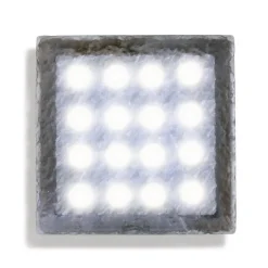 LED grondspot inbouwlamp straatsteen Akiaki, 10 cm, beloopbaar