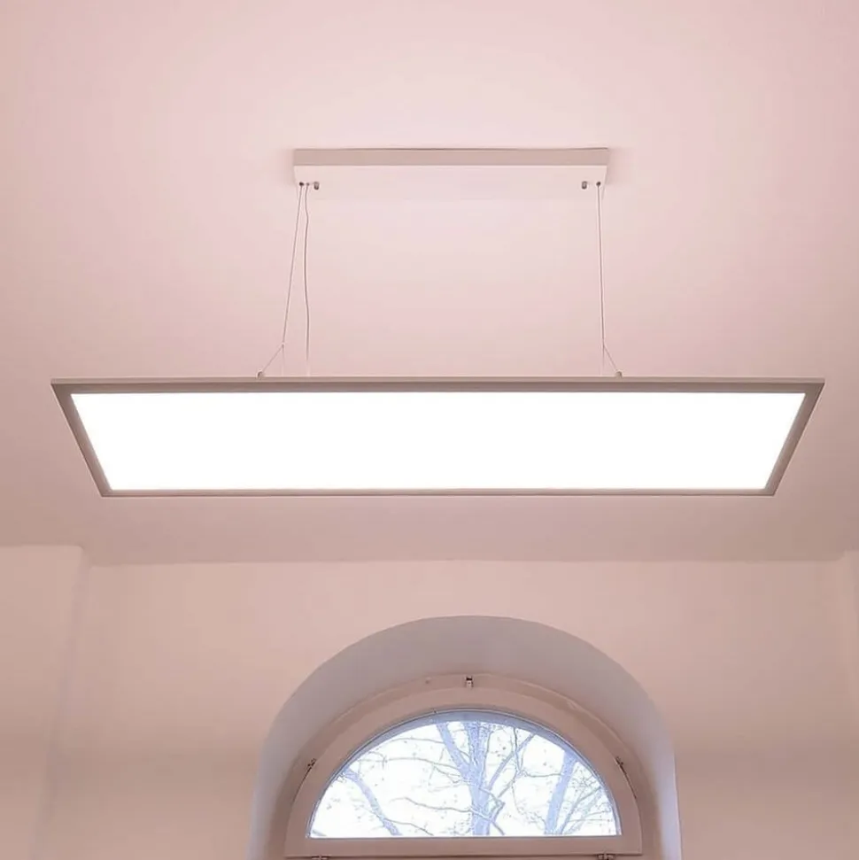 LED hanglamp 3422, hoekig, Dip-Switch, wit