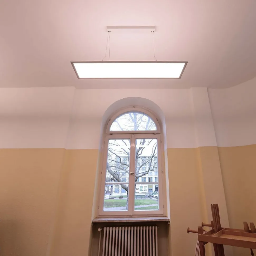 LED hanglamp 3422, hoekig, Dip-Switch, wit