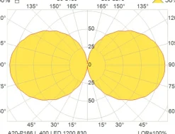 LED hanglamp A20-P166, 40cm, 9,5W, 3.000K