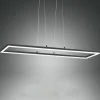 LED hanglamp Bard, 92x32 cm, antraciet