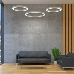 LED hanglamp Cerchio DALI 940 80,1W beneden Ø80cm