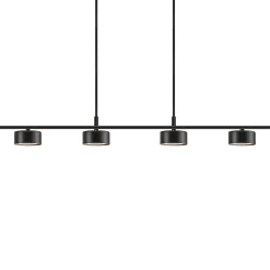 LED hanglamp Clyde, 4-lamps, recht