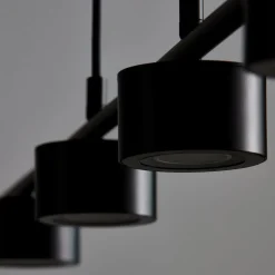 LED hanglamp Clyde, 4-lamps, recht