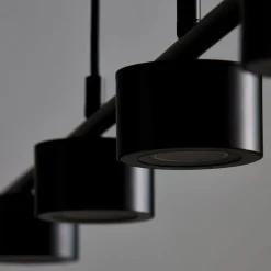 LED hanglamp Clyde, 4-lamps, recht