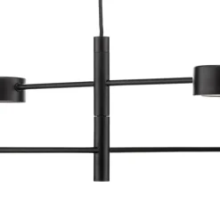 LED hanglamp Clyde, 4-lamps, tweetraps