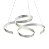 LED hanglamp Francis, aluminium geborsteld