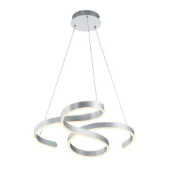LED hanglamp Francis, aluminium geborsteld