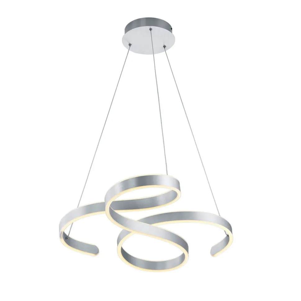 LED hanglamp Francis, aluminium geborsteld