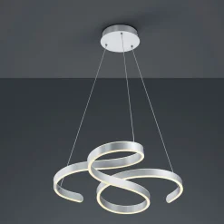LED hanglamp Francis, aluminium geborsteld