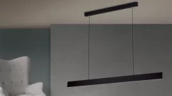 LED hanglamp Gideon, Up- & downlight, wit