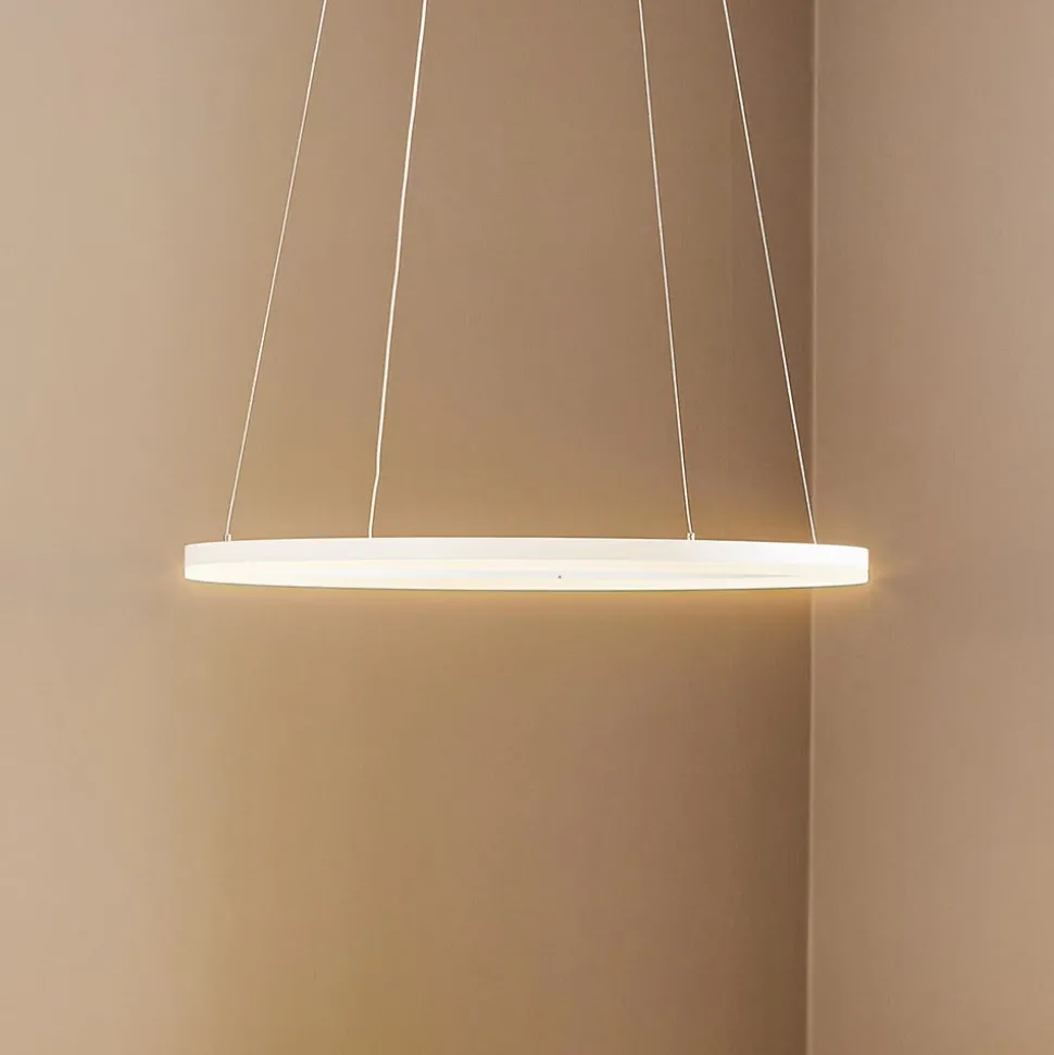 LED hanglamp Giotto, 1-lamp, wit