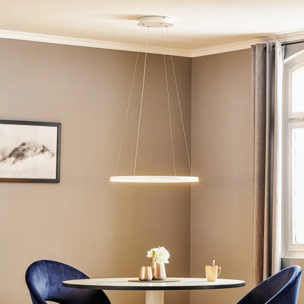 LED hanglamp Giotto, 1-lamp, wit