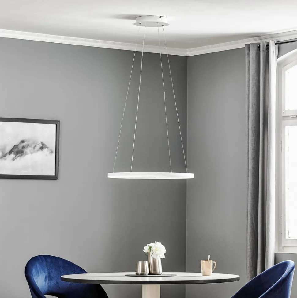 LED hanglamp Giotto, 1-lamp, wit