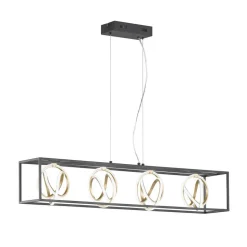 LED hanglamp Gisi, CCT, dimbaar, 4-lamps