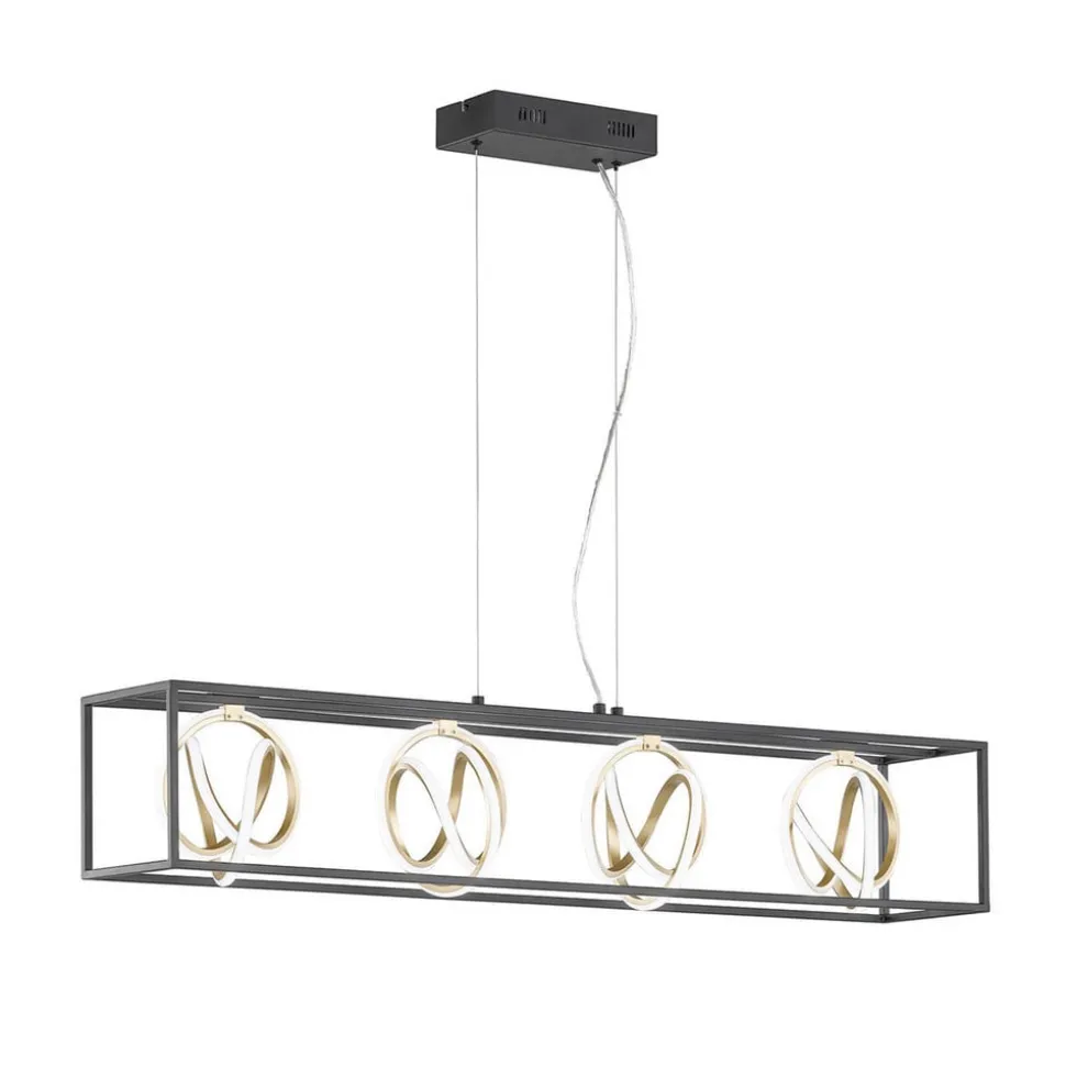 LED hanglamp Gisi, CCT, dimbaar, 4-lamps