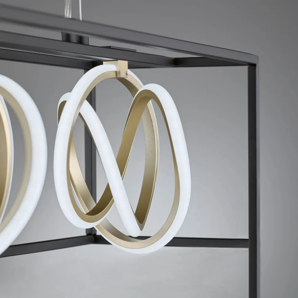 LED hanglamp Gisi, CCT, dimbaar, 4-lamps