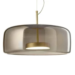 LED hanglamp Jube SP 1 G, glazen kap grijs