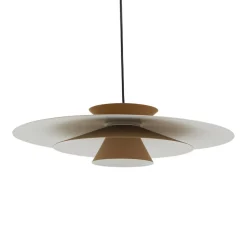 LED hanglamp Livie, beige, aluminium, Ø 50 cm