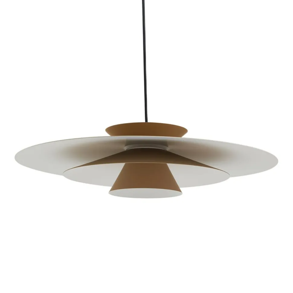 LED hanglamp Livie, beige, aluminium, Ø 50 cm