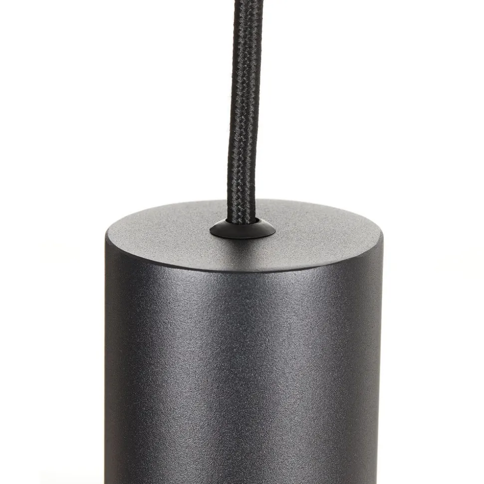 LED hanglamp look in smalle vorm, zwart