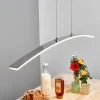 LED hanglamp Lucande Lorian, 99 cm, chroom, metaal