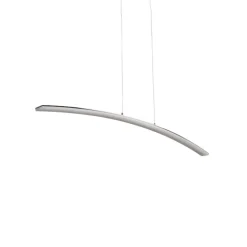 LED hanglamp Lucande Lorian, 99 cm, chroom, metaal
