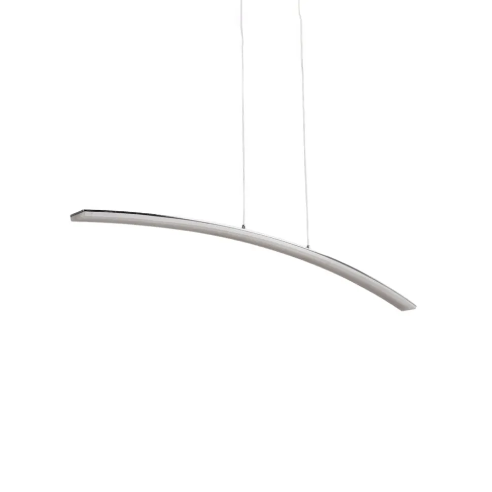 LED hanglamp Lucande Lorian, 99 cm, chroom, metaal