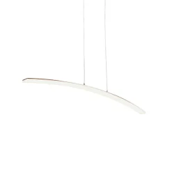 LED hanglamp Lucande Lorian, 99 cm, chroom, metaal