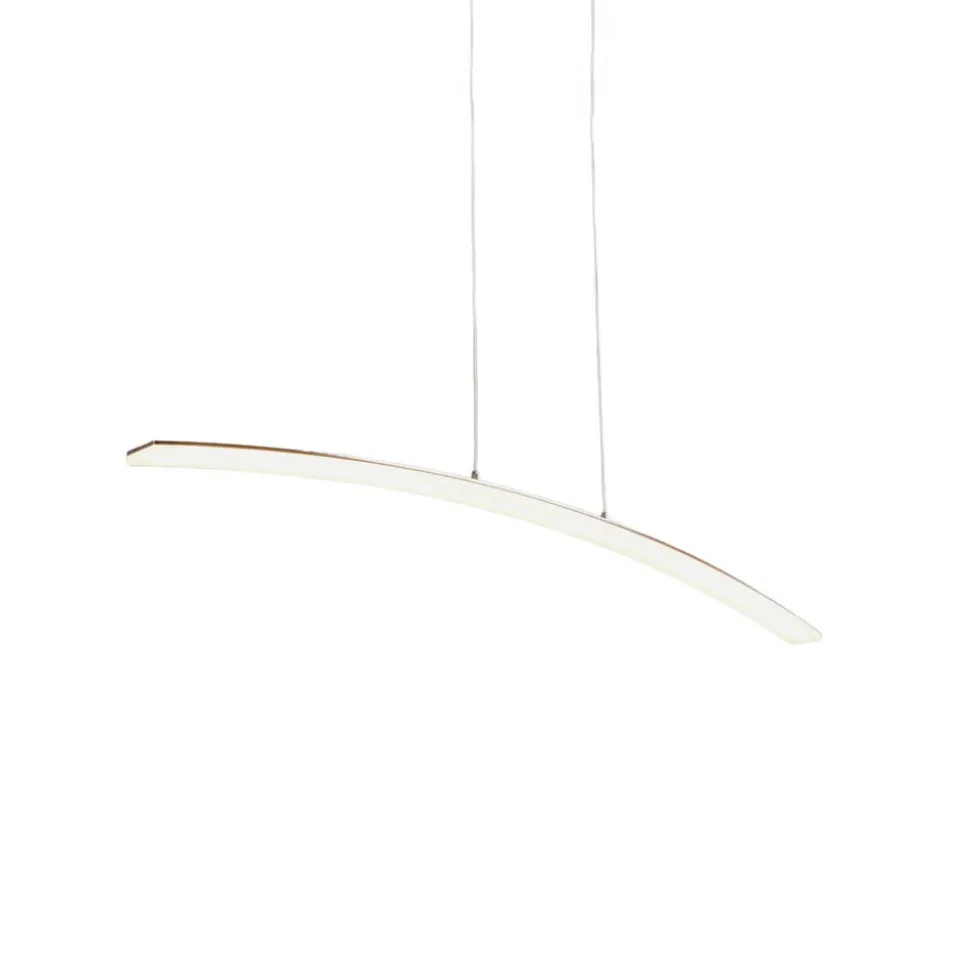 LED hanglamp Lucande Lorian, 99 cm, chroom, metaal