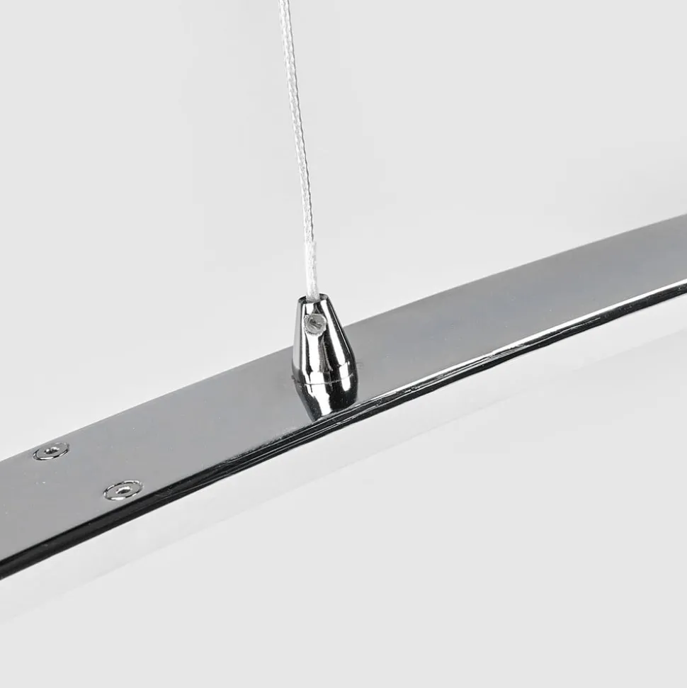 LED hanglamp Lucande Lorian, 99 cm, chroom, metaal