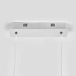 LED hanglamp Lucande Lorian, 99 cm, chroom, metaal