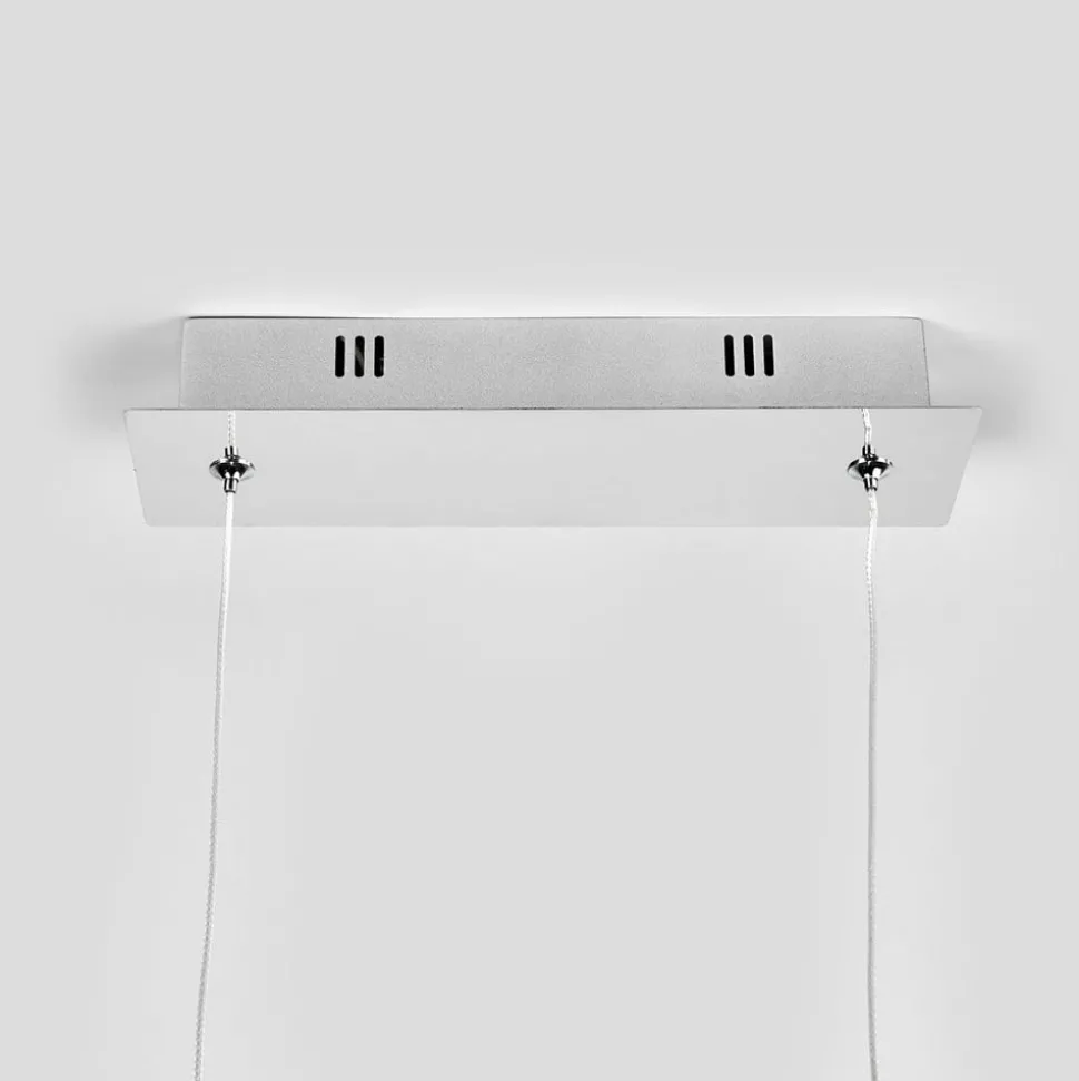 LED hanglamp Lucande Lorian, 99 cm, chroom, metaal