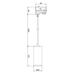 LED hanglamp Lucea Phase 10W zwart