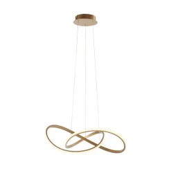 LED hanglamp Maria, dimbaar, messing