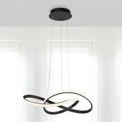 LED hanglamp Maria, dimbaar, zwart