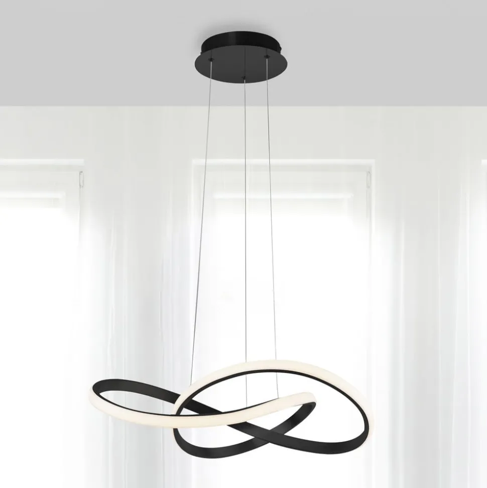 LED hanglamp Maria, dimbaar, zwart