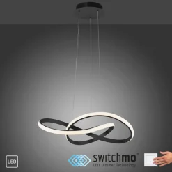 LED hanglamp Maria, dimbaar, zwart