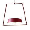 LED hanglamp Miram met accu, dimbaar, robijnrood