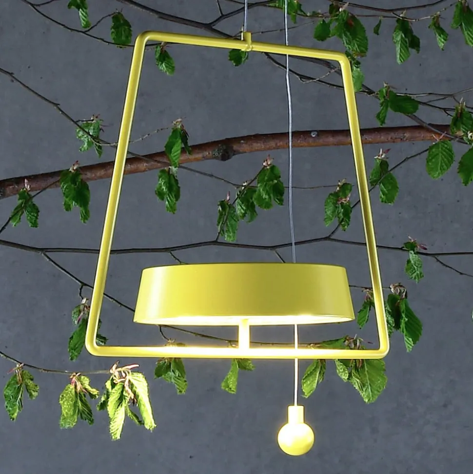 LED hanglamp Miram met accu, dimbaar, geel