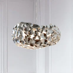 LED hanglamp Narisa 47 cm glanzend chroom